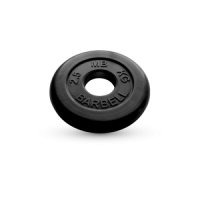 2.5 кг диск (блин) MB Barbell (черный) 50 мм.