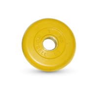 1 кг диск (блин) MB Barbell (желтый) 31 мм.